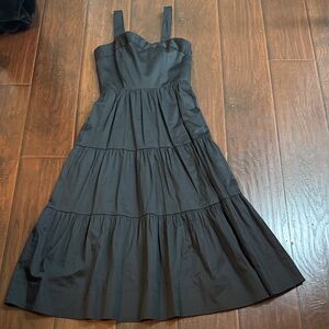 Alice + Olivia Black Tiered Maxi Dress